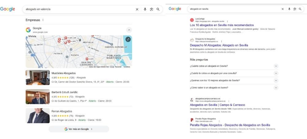 ejemplos de seo local para estrategias de marketing digital de pymes